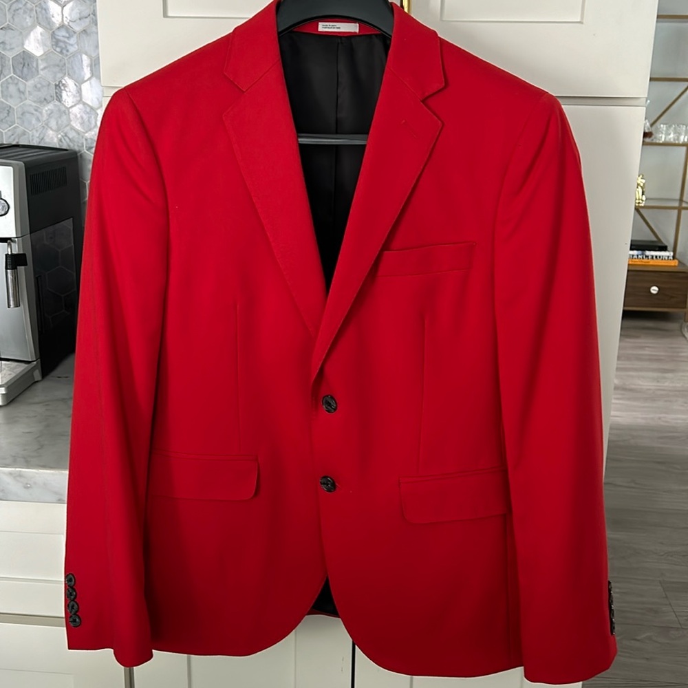 Red Suit Jacket Sport Coat